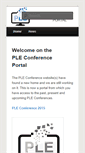 Mobile Screenshot of pleconf.org